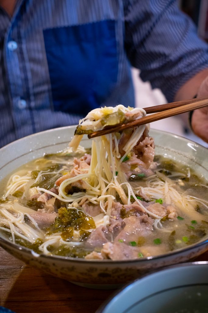 Sichuan Noodles at Liu Tang Men in Shanghai