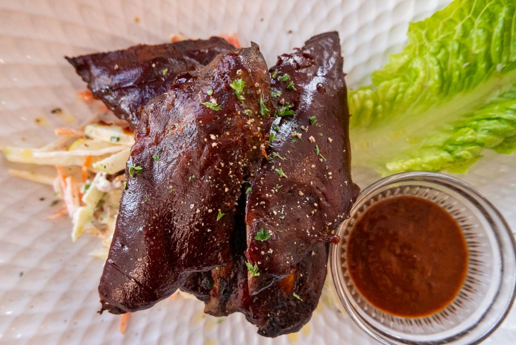 Singapore's popular PS.Cafe opens in Shanghai. Sticky BBQ Ribs. Photo by Rachel Gouk.