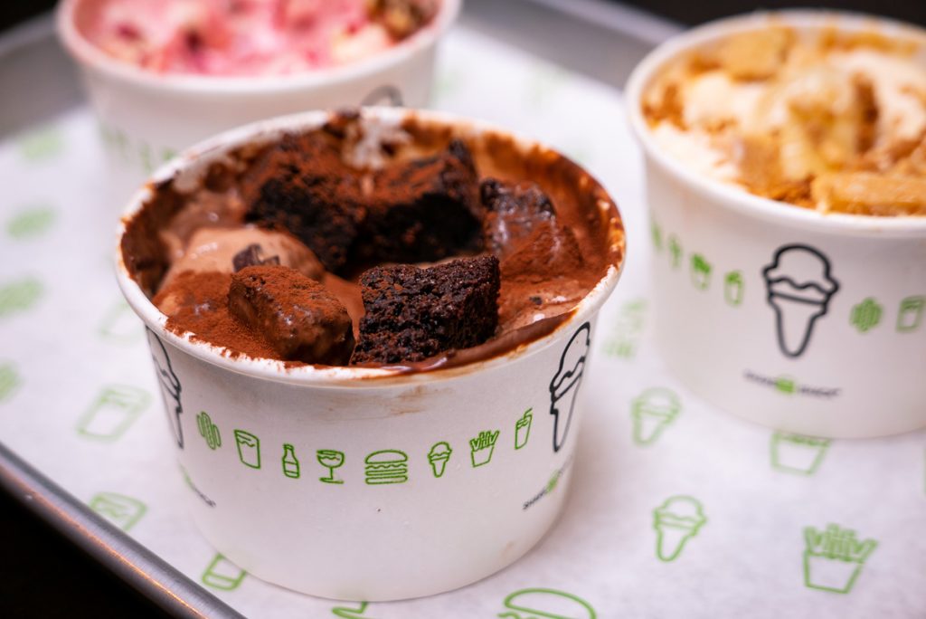 Shake Shack opens in Shanghai's Xintiandi. Here pictured: Shack Attack Concrete for Shanghai. Photo by Rachel Gouk.