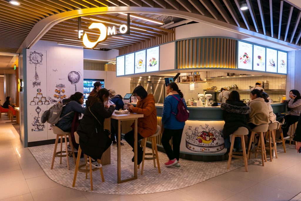 FOMO souffle pancakes inside Xintiandi Plaza, Shanghai. Photo by Rachel Gouk.