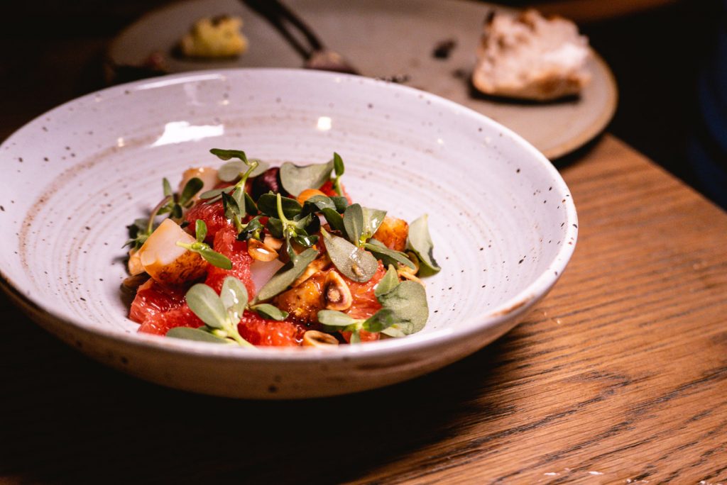 Scallops at BOR Eatery, a restaurant in Shanghai. Photo by Rachel Gouk