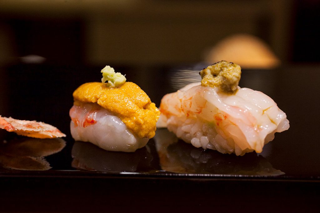 Sushi Naoki, a high-end Japanese restaurant in Shanghai that does a nigiri-based omakase menu. Photo by Rachel Gouk.