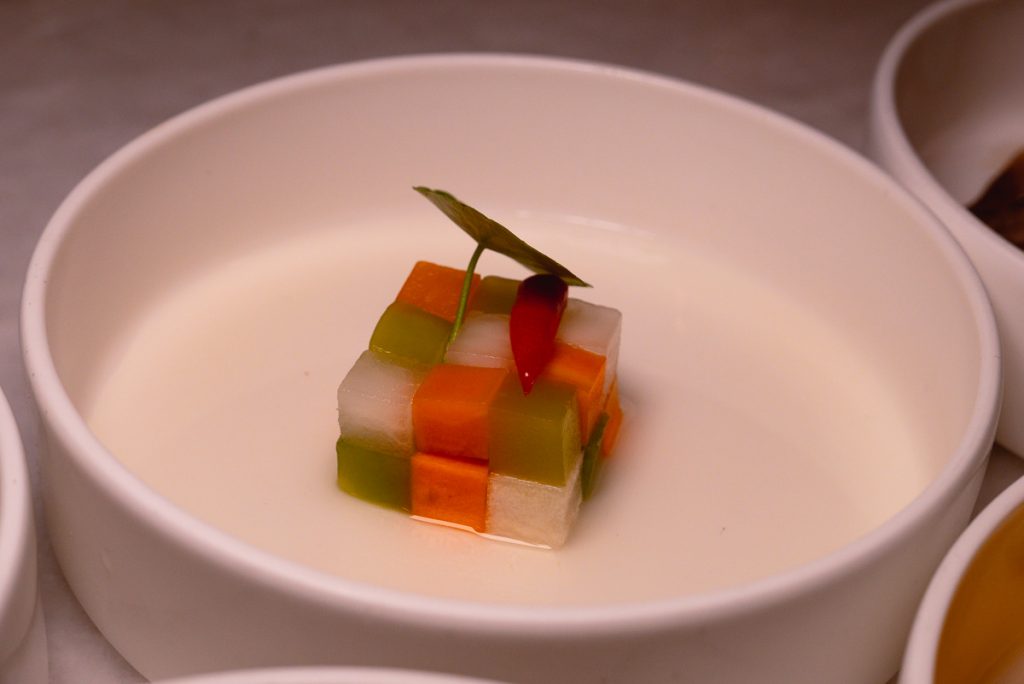 Sichuan cuisine at The Peacock Room, a contemporary Chinese restaurant in Shanghai. Photo by Rachel Gouk
