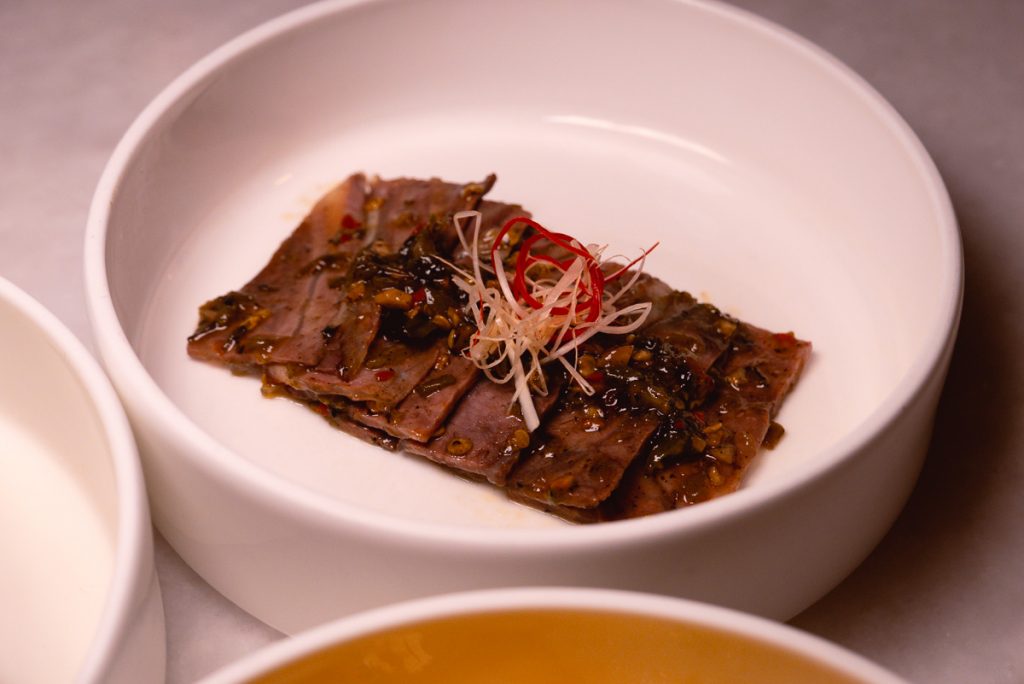 Sichuan cuisine at The Peacock Room, a contemporary Chinese restaurant in Shanghai. Photo by Rachel Gouk