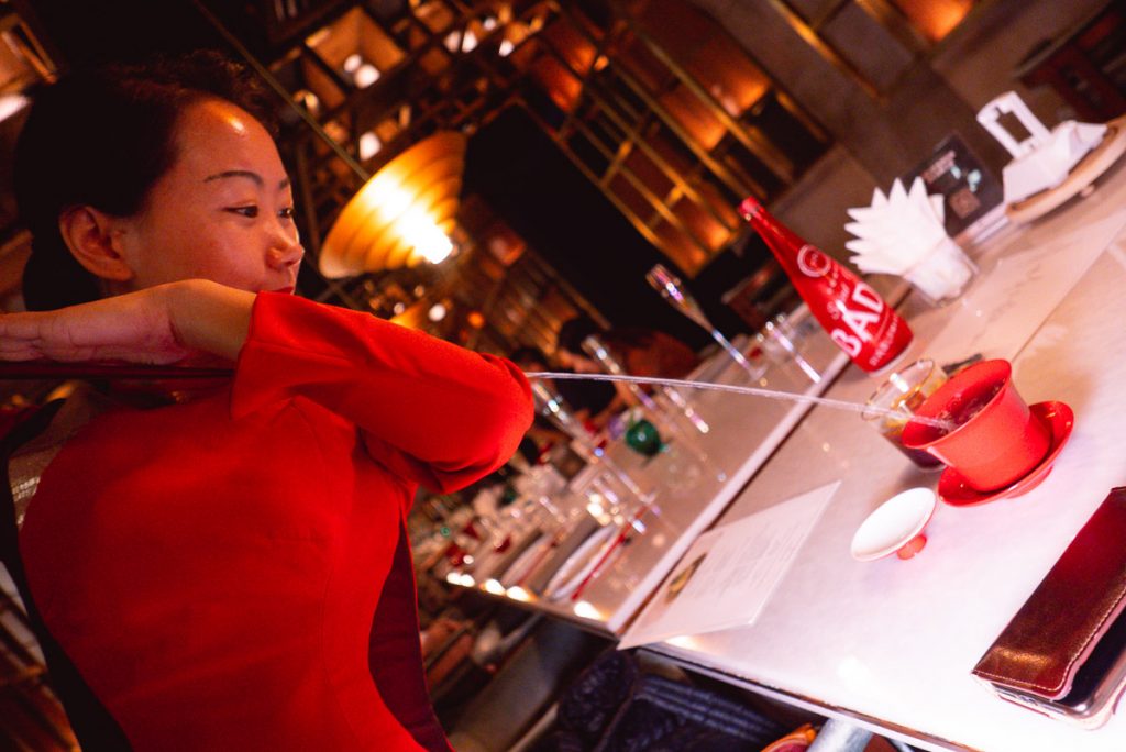 Kungfu Tea. Sichuan cuisine at The Peacock Room, a contemporary Chinese restaurant in Shanghai. Photo by Rachel Gouk