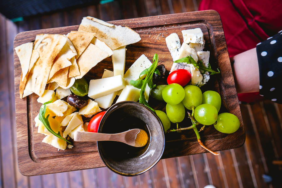 Cheese platter at Perch, an easy-going neighborhood cocktail bar in Shanghai. Photo by Rachel Gouk.