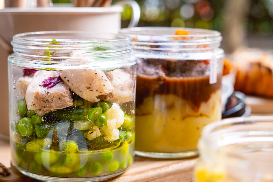 Popot, a cafe in Shanghai serving French food in eco-friendly glass jars. Photo by Rachel Gouk.