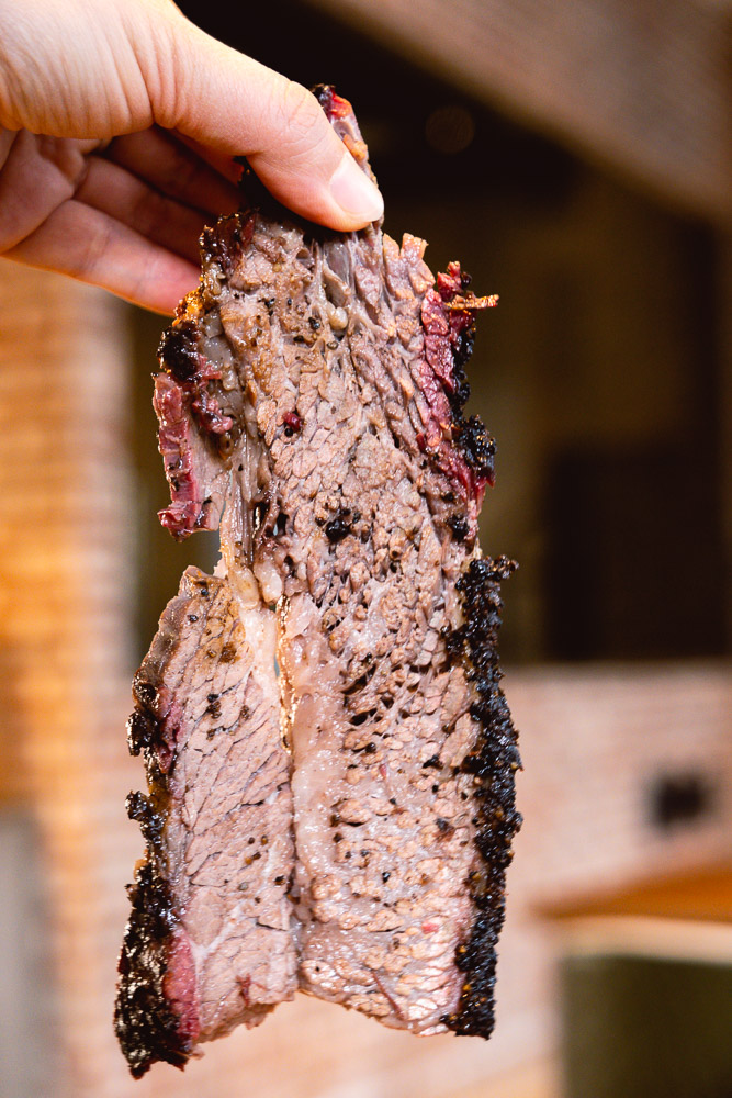 Brisket at Garlic Barbecue, an American barbecue restaurant in Xintiandi, Shanghai. Photo by Rachel Gouk.