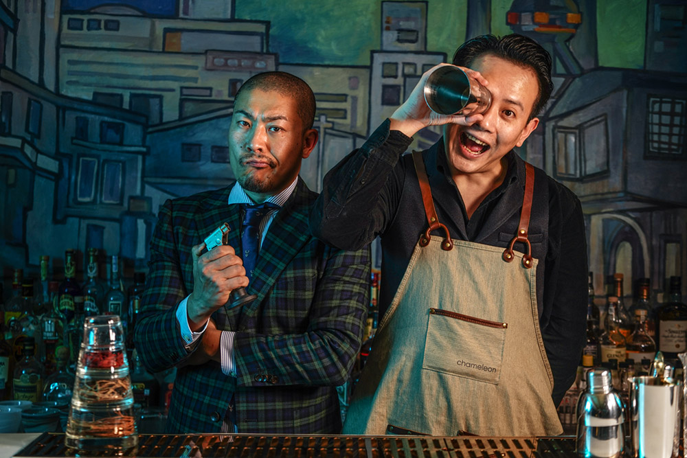 Chameleon is cocktail bar and restaurant in Shanghai by mixologists Carson Xie and Eddy Yang.