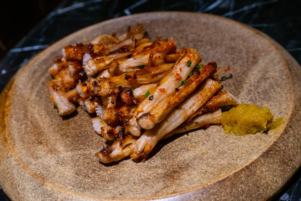 Pig nose tendons at High Yaki, a Japanese restaurant in Shanghai specializing in yakitori and yakiniku. Photo by Rachel Gouk.