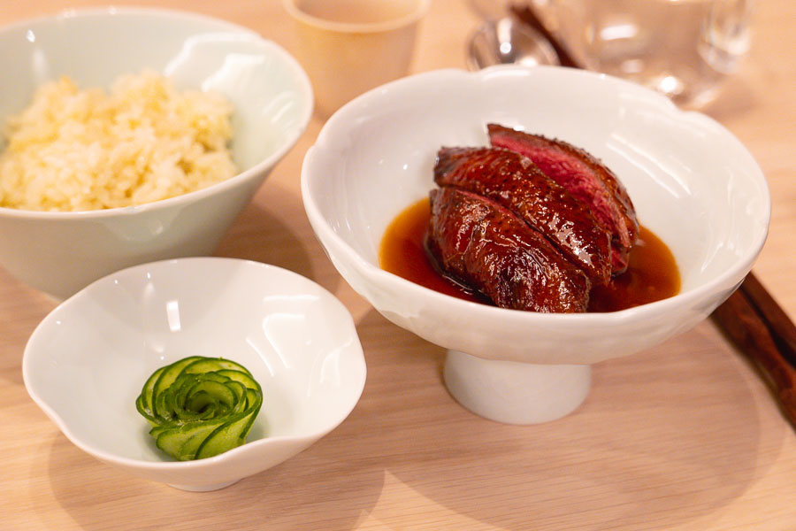 Aged pigeon at Lunar, a new modern Chinese restaurant in Shanghai by chef Johnston Teo. Photo by Rachel Gouk @ Nomfluence.