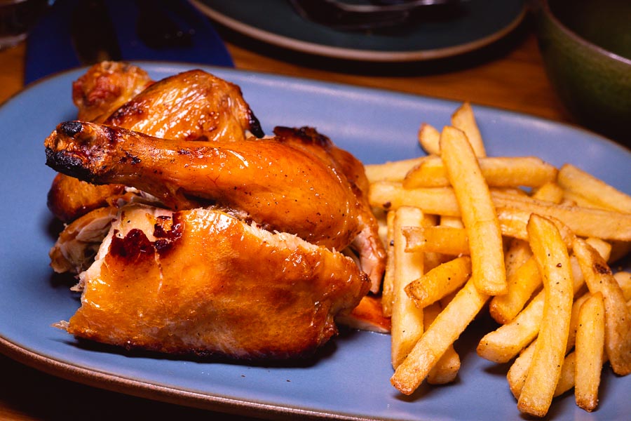 Chicken and fries. Ottimo is a wine bar and restaurant in Shanghai. Photo by Rachel Gouk @ Nomfluence.
