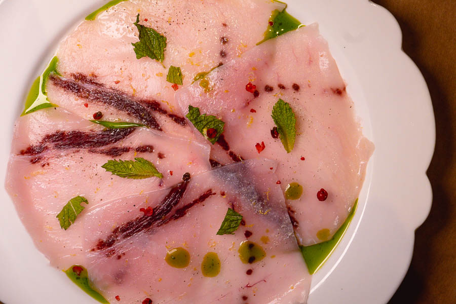 Swordfish carpaccio. Italo Trattoria is a casual Italian restaurant in Jing'an, Shanghai. Photo by Rachel Gouk @ Nomfluence.