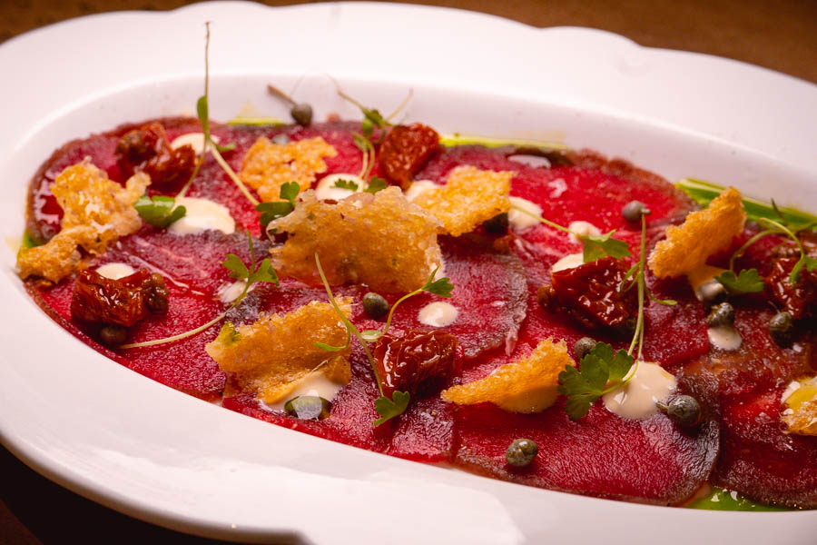 Beef carpaccio. Italo Trattoria is a casual Italian restaurant in Jing'an, Shanghai. Photo by Rachel Gouk @ Nomfluence.