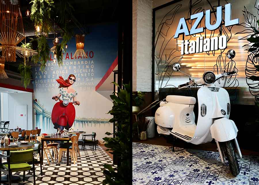 Azul Italiano is an Italian restaurant in Hongkou, Shanghai.