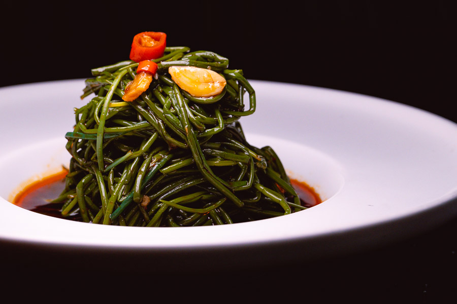 Allium Mongolicum. Xibo is a fantastic Xinjiang restaurant in Shanghai that has a diverse menu of ethnic dishes. Photo by Rachel Gouk @ Nomfluence.