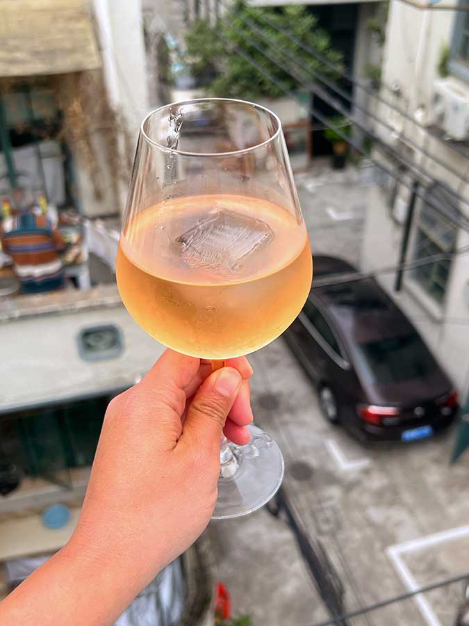 Chateau Favori rose wine. Photo by Rachel Gouk @ Nomfluence.