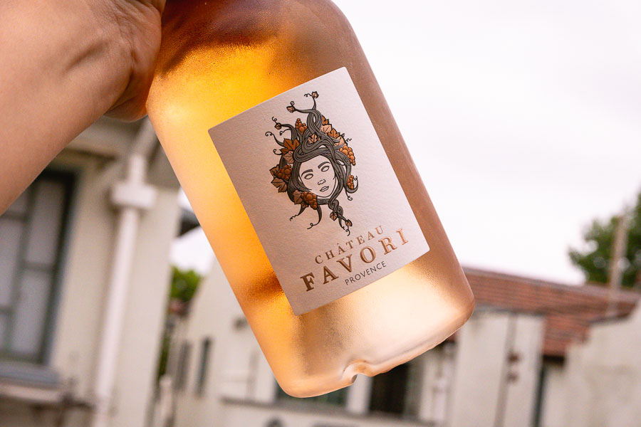 Chateau Favori rose wine. Photo by Rachel Gouk @ Nomfluence.