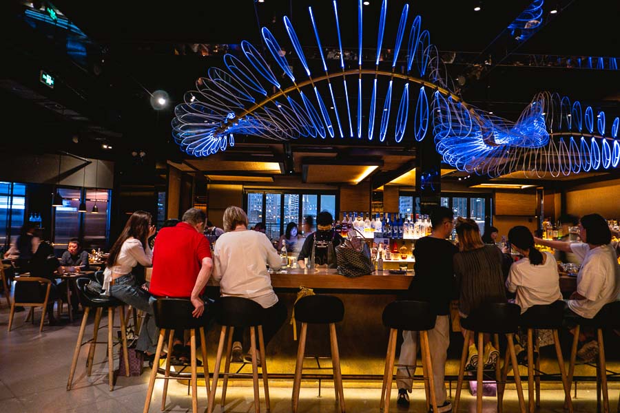 The Nest, a popular restaurant and bar on The Bund, Shanghai. Photo by Rachel Gouk @ Nomfluence.