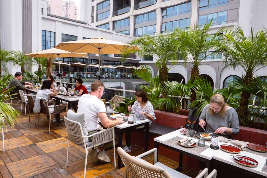 Bhacus grill restaurant for brunch in Shanghai. Photo by Rachel Gouk @ Nomfluence.