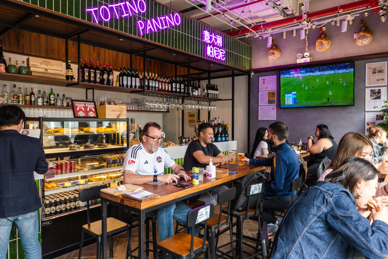 Totino Panino, a popular sandwich shop in Jing'an, Shanghai serving Italian-style paninis. Photo @ Nomfluence
